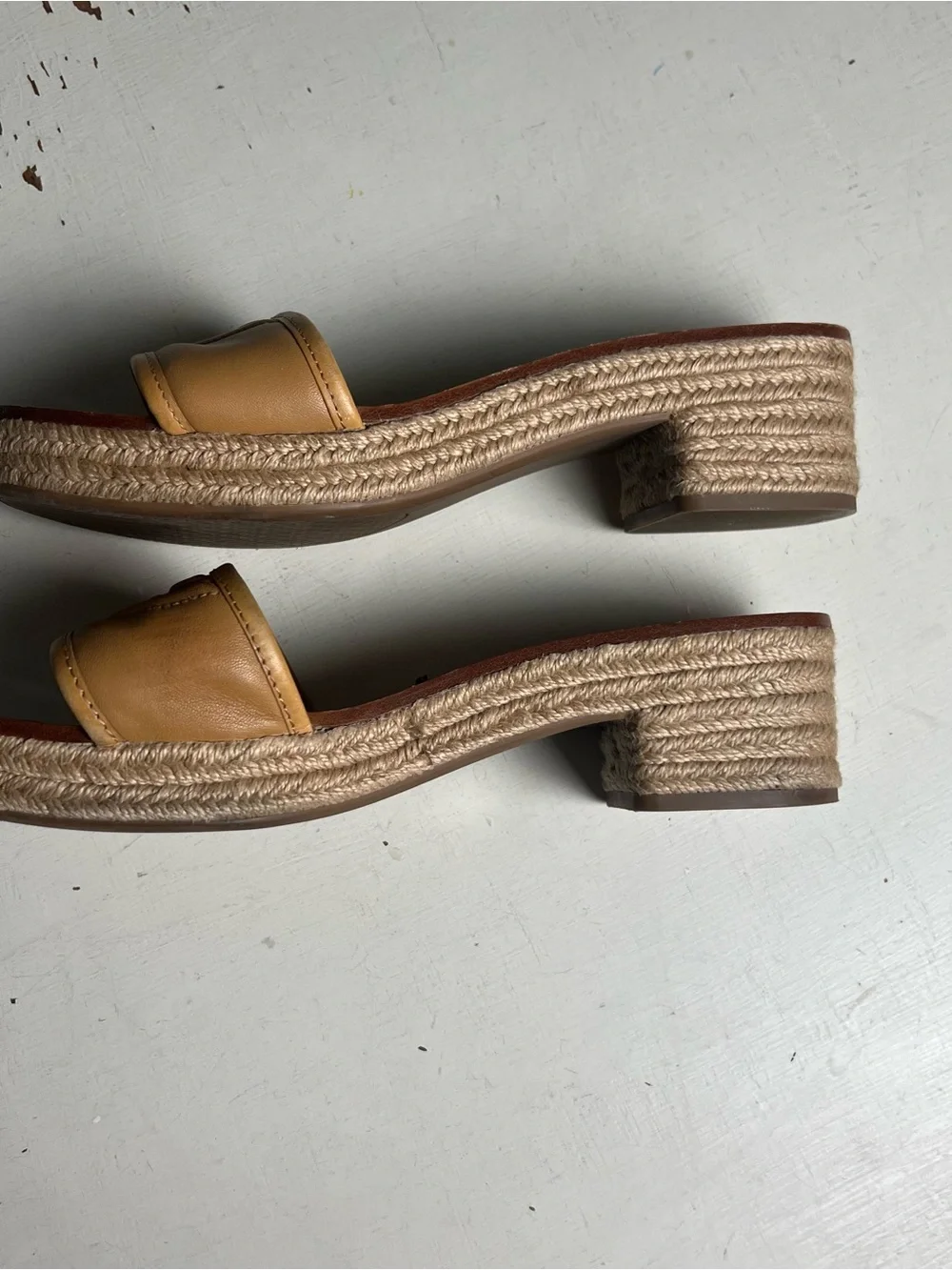 TORY BURCH- Fleming Espadrille Tan Size 11